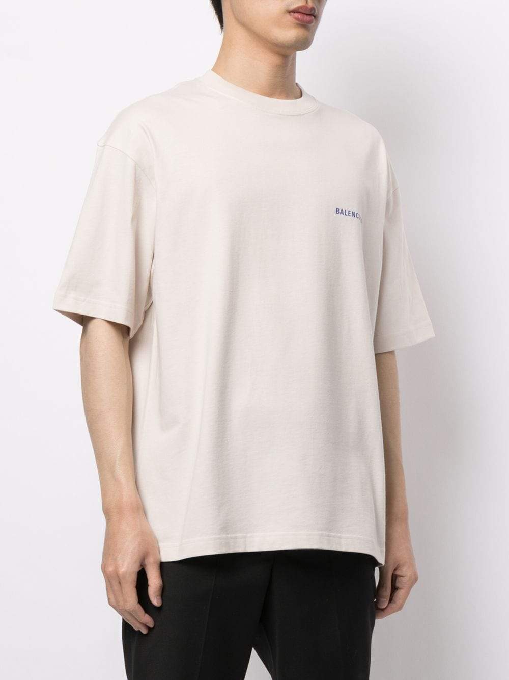 BALENCIAGA Logo T-Shirt Purple Maison De Fashion
