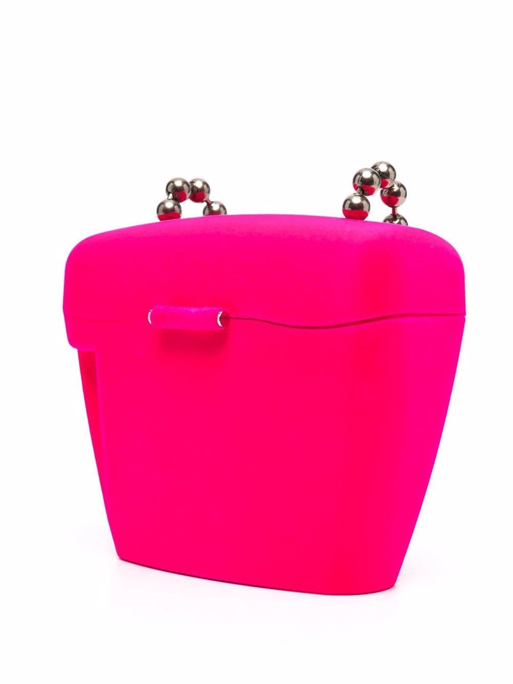 PALM ANGELS WOMEN Mini Flock Padlock Bag Pink