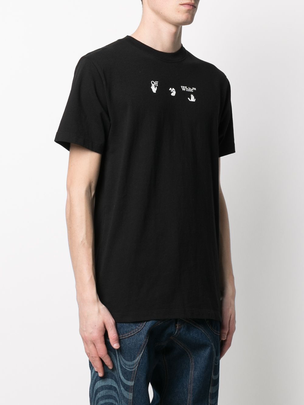 トップス OFF-WHITE Marker Skate T-Shirt BlackBlue OFF-WHITE Spray Marker T-shirt Black Blue Men's - SS21 - US