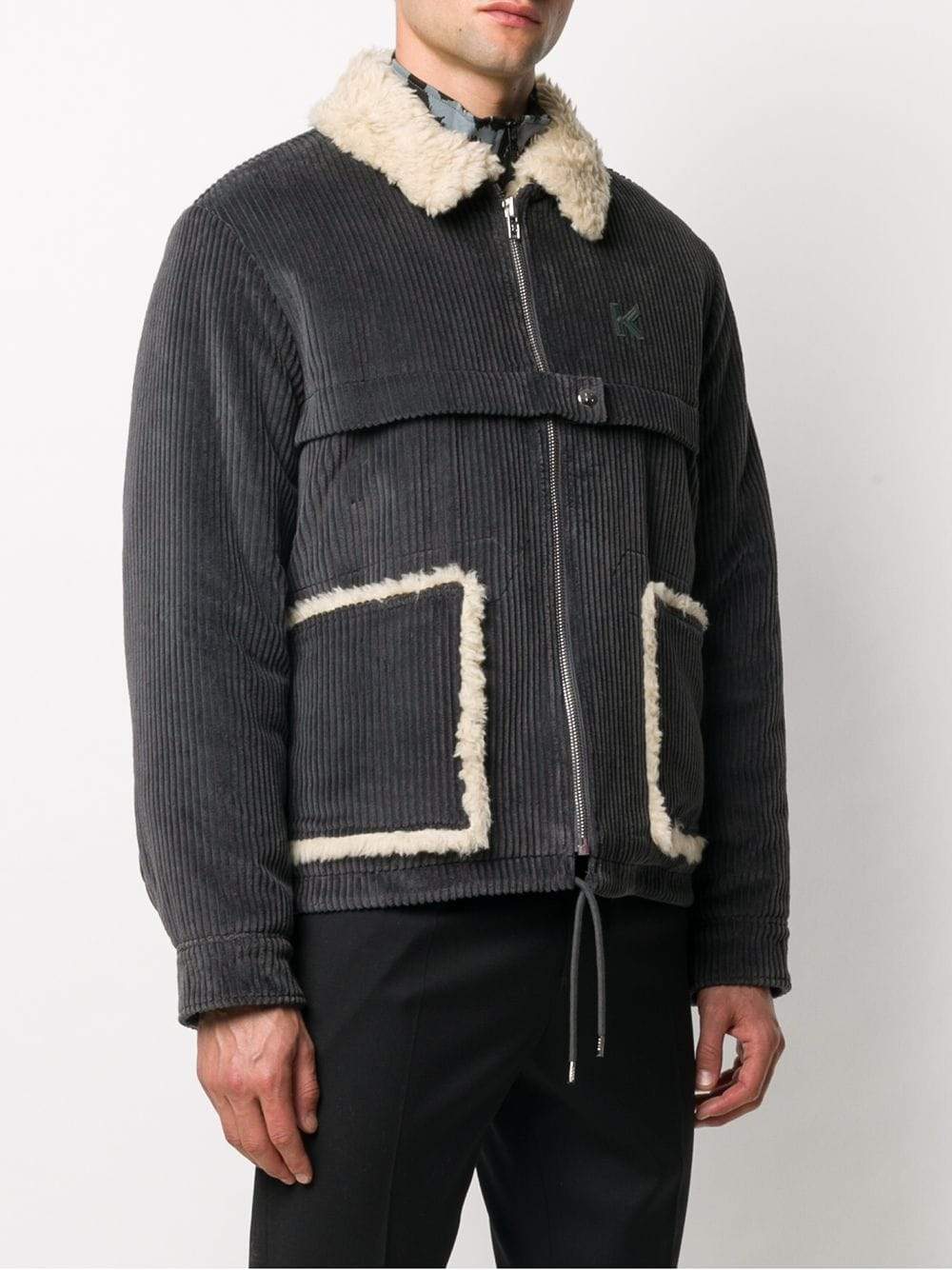 KENZO Corduroy Shirt Jacket Grey – MAISONDEFASHION.COM