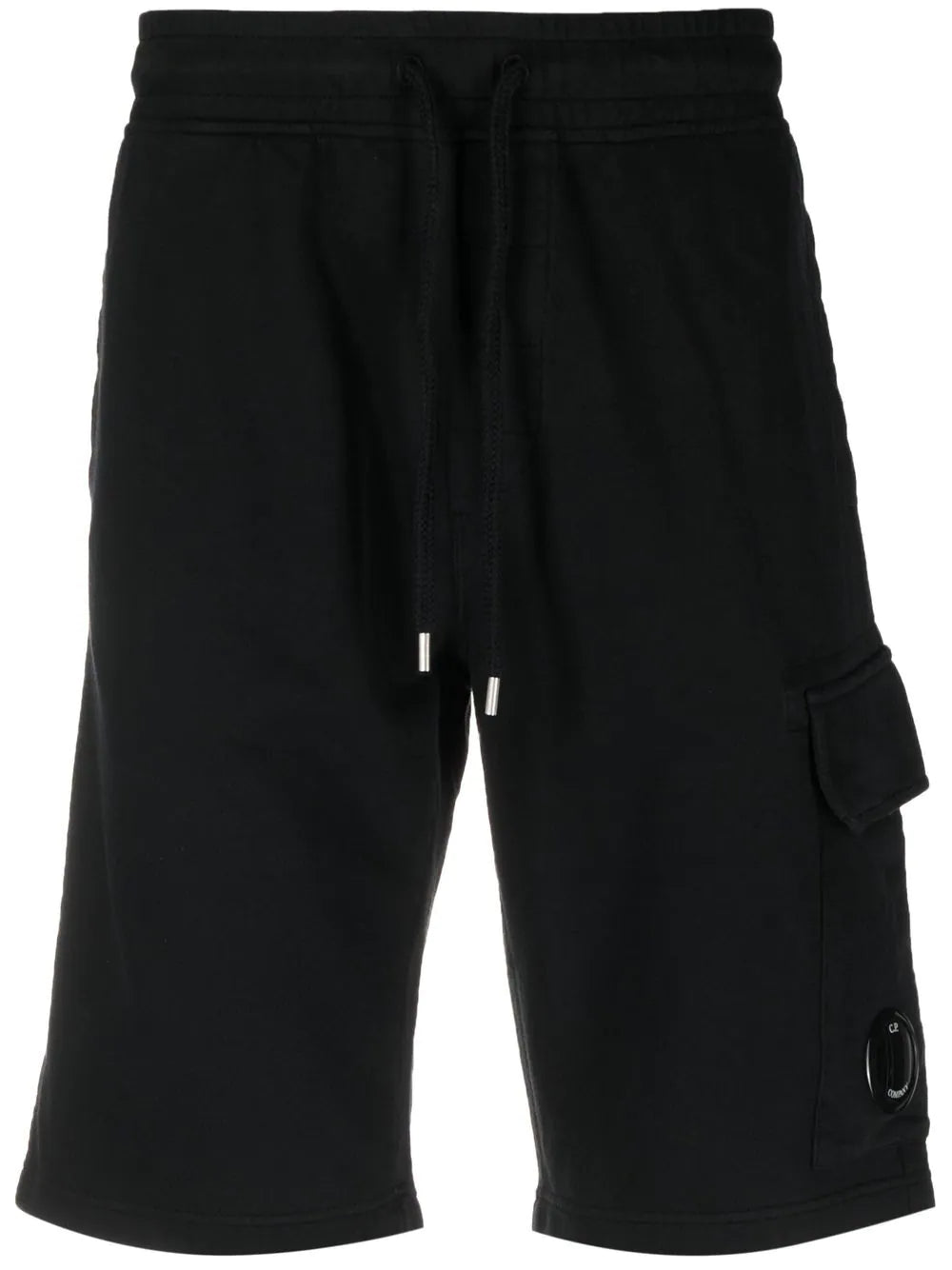 C.P COMPANY Lens-detail Cotton Shorts Black – MAISONDEFASHION.COM