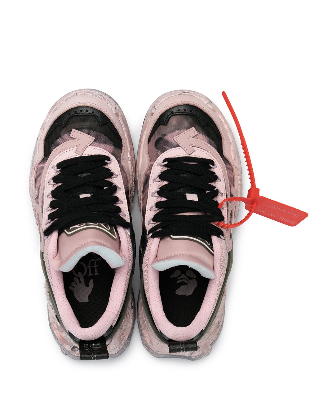 OFF-WHITE WOMEN Odsy-1000 Sneakers Pink/Black - MAISONDEFASHION.COM