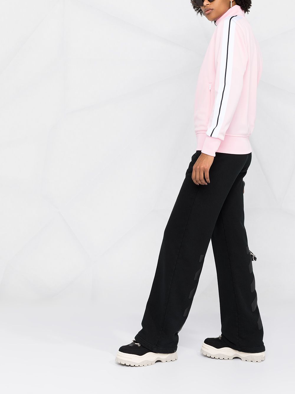 PALM ANGELS WOMEN Chest Logo Track Jacket Pink - MAISONDEFASHION.COM