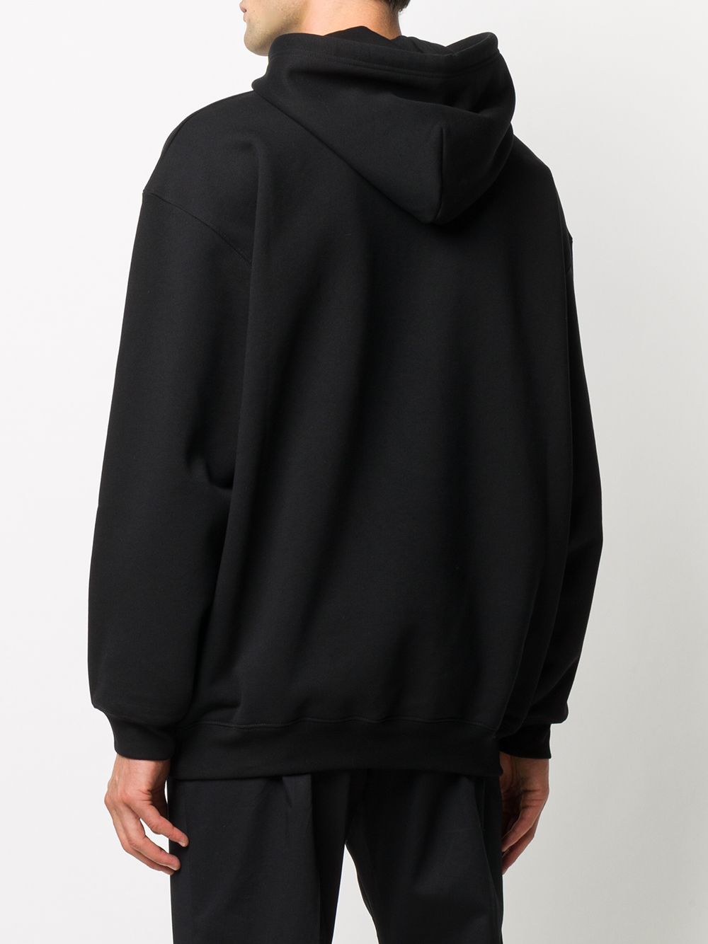 BALENCIAGA Copyright Logo Hoodie Black - MAISONDEFASHION.COM