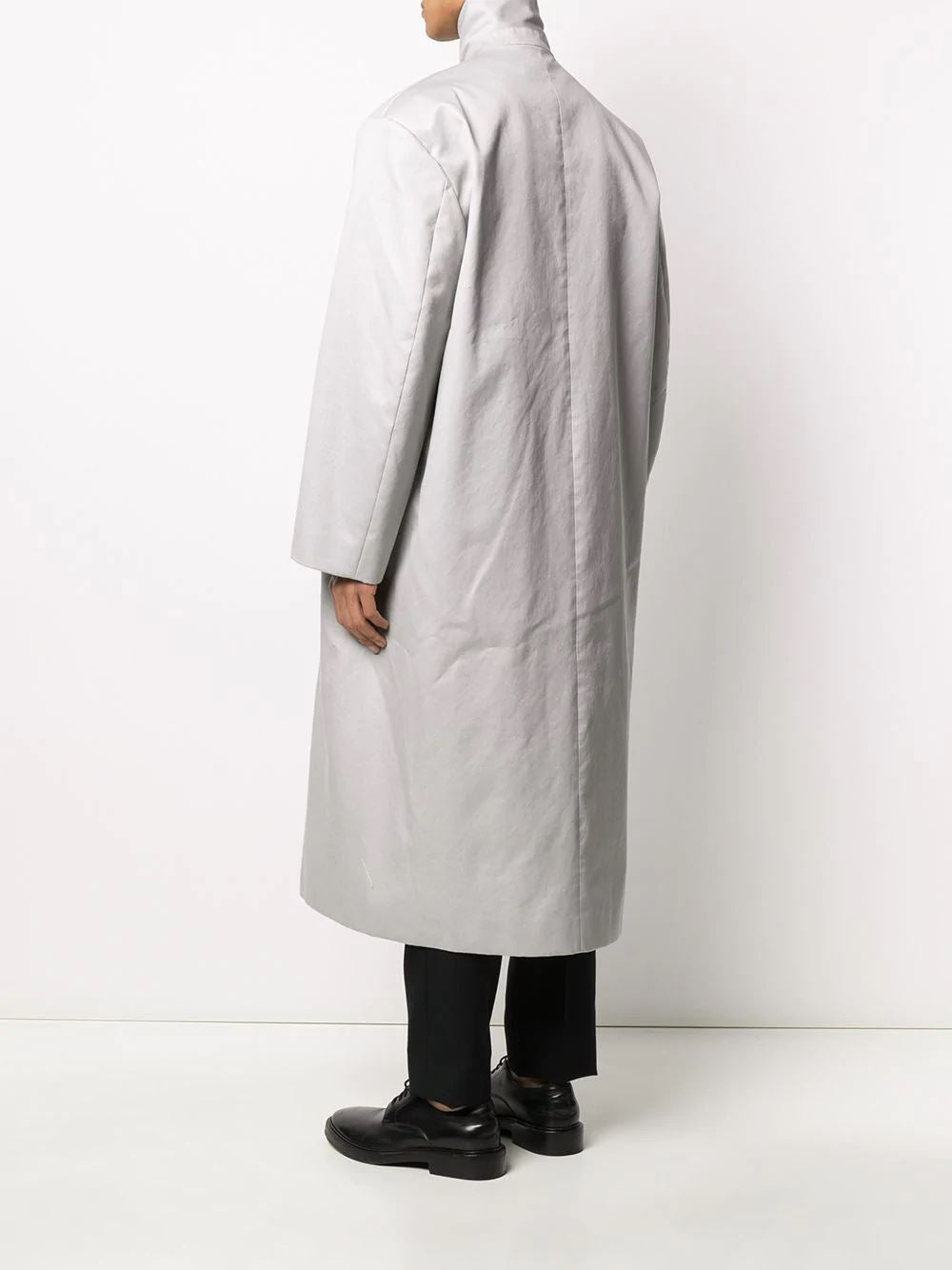 BALENCIAGA light grey flap coat grey - Maison De Fashion
