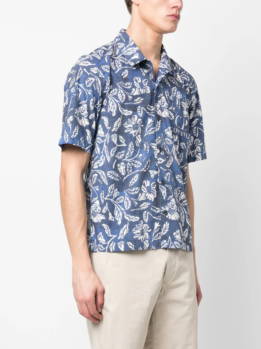 ★C.P. Company★ Floral Graphic Logo Short Sleeve T-Shirt Le ☆C.P. Company☆ Floral Graphic Logo Short Sleeve T-Shirt Le
