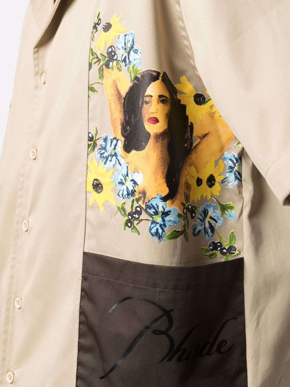 RHUDE Cigar Shirt Beige - MAISONDEFASHION.COM