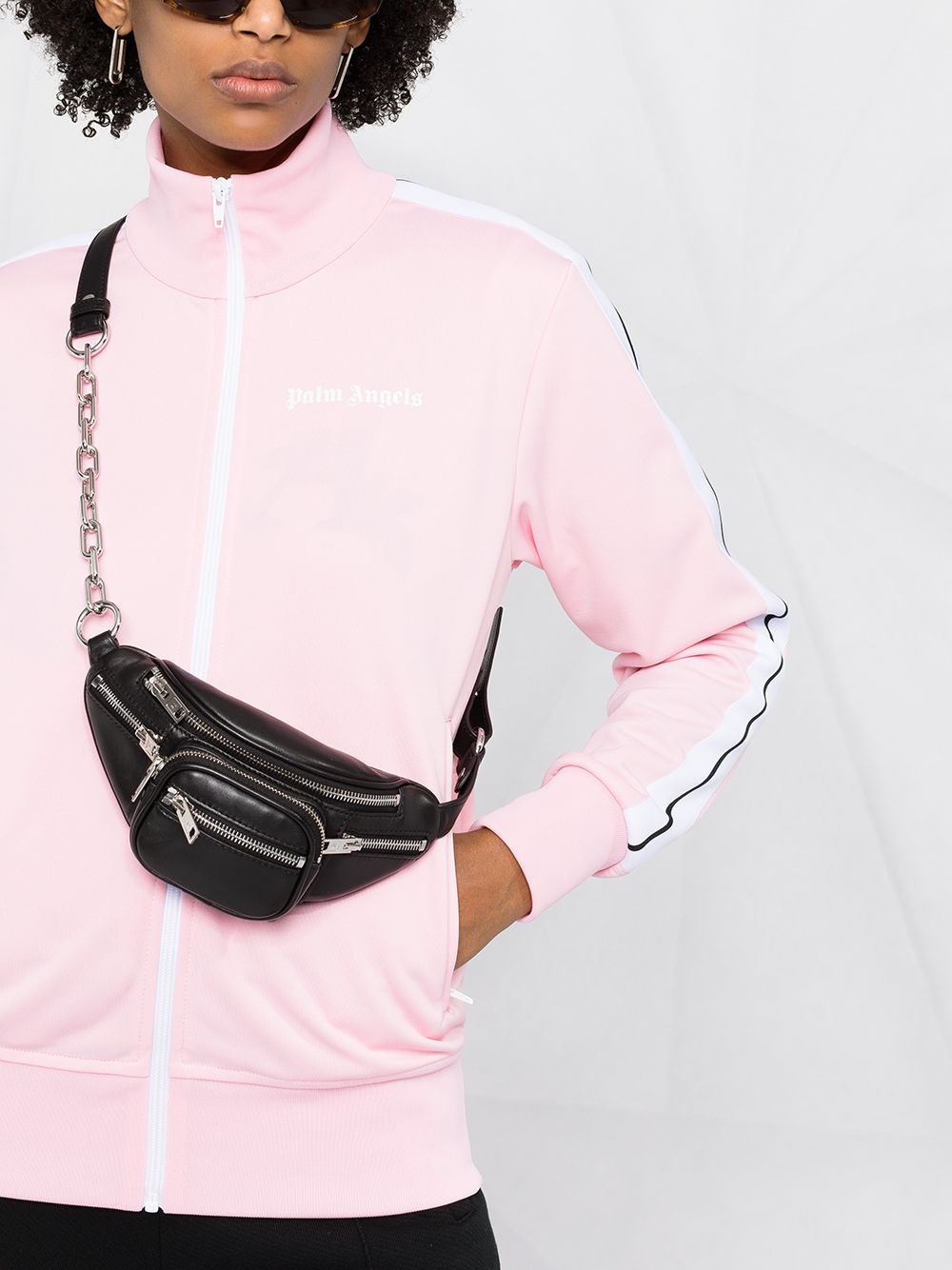 PALM ANGELS WOMEN Chest Logo Track Jacket Pink - MAISONDEFASHION.COM