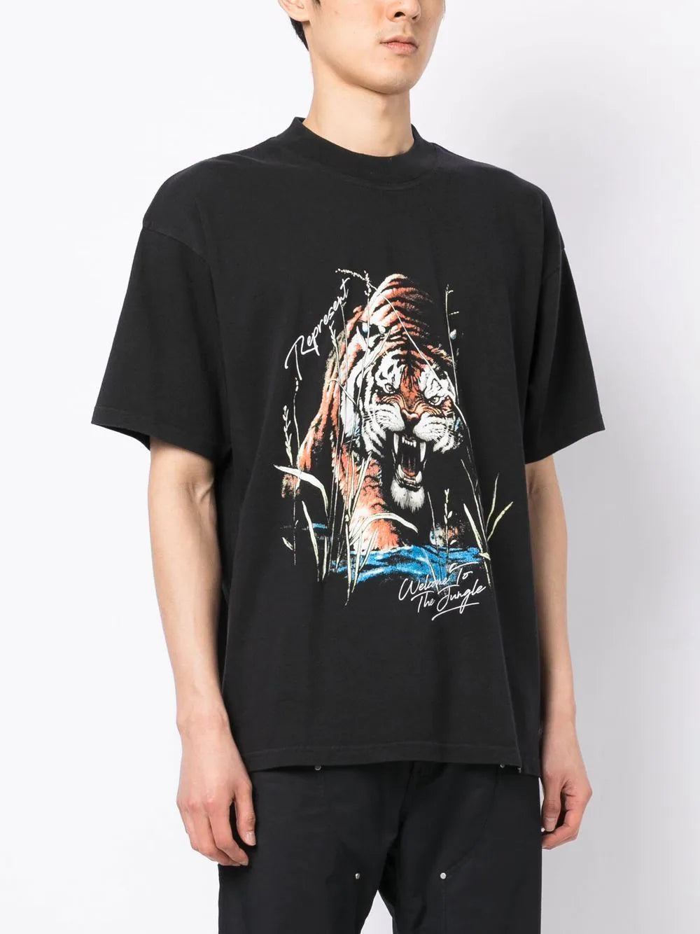 REPRESENT Welcome To The The Jungle T-Shirt Off Black