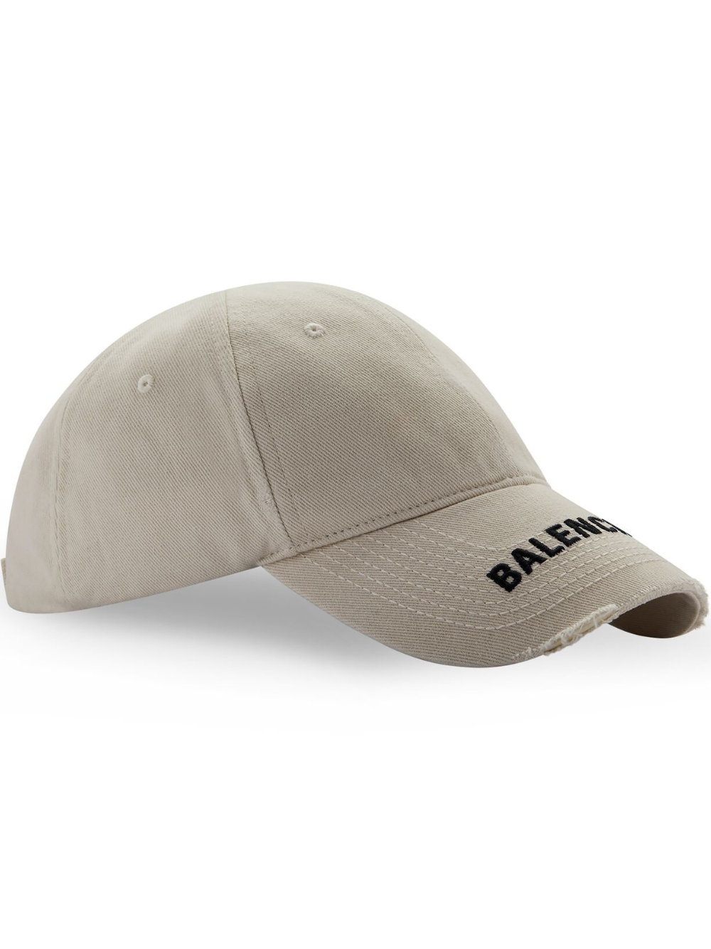BALENCIAGA Embroidered-logo Baseball Cap Chalky White/Black