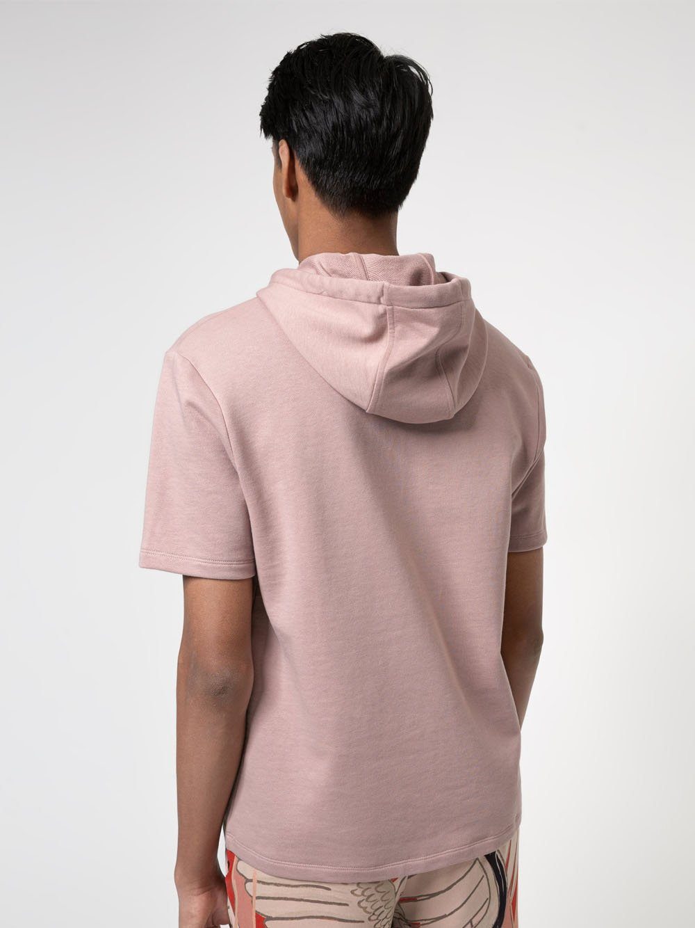 HUGO Short sleeve hoodie Brown - MAISONDEFASHION.COM