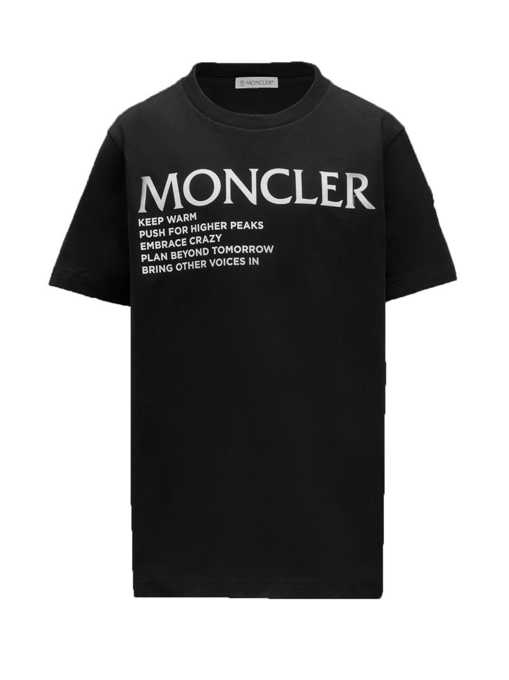MONCLER KIDS ﻿Logo-print cotton T-shirt Black – MAISONDEFASHION.COM