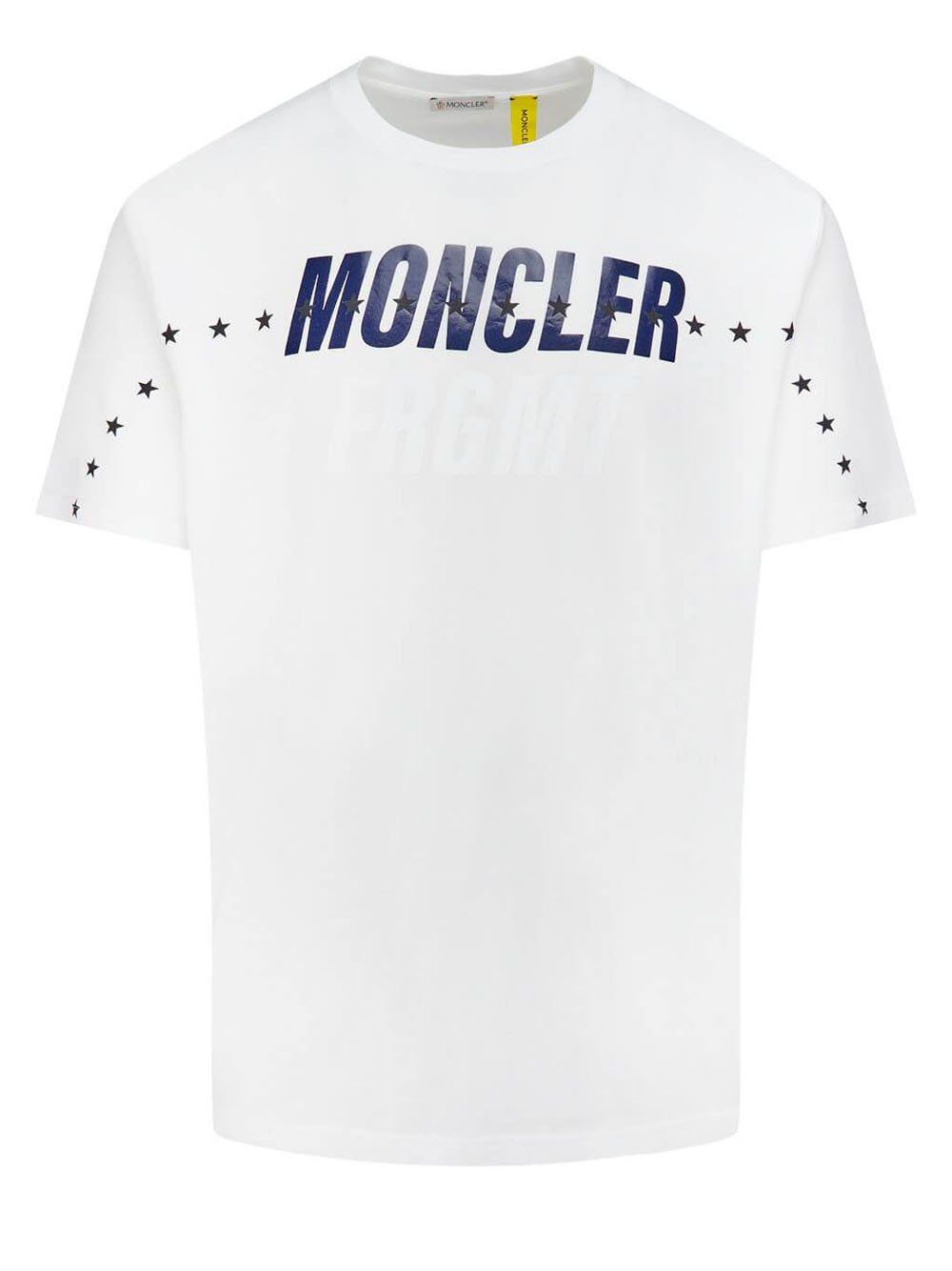 MONCLER GENIUS X 7 MONCLER FRGMT Logo T-Shirt White