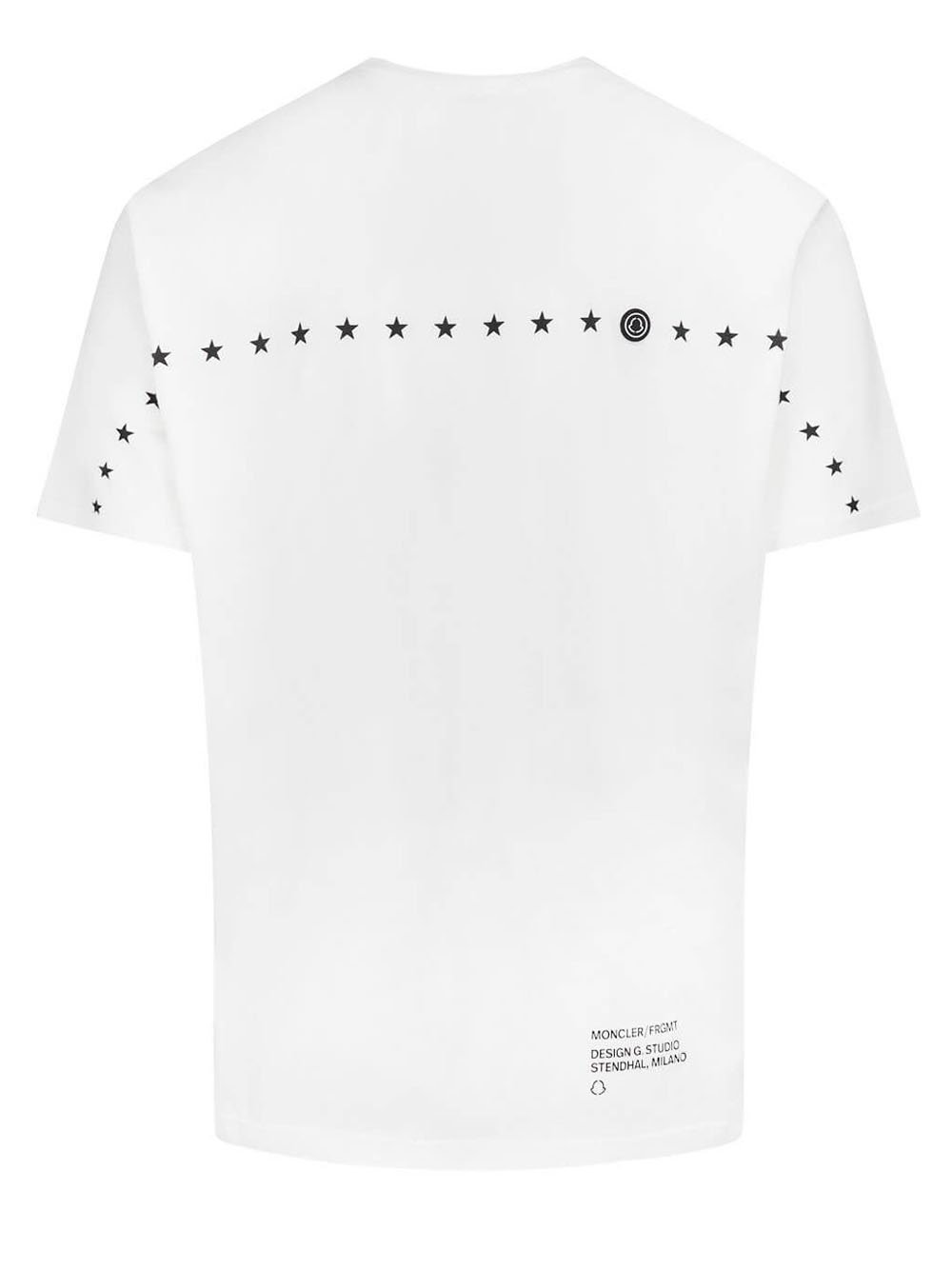 MONCLER GENIUS X 7 MONCLER FRGMT Logo T-Shirt White