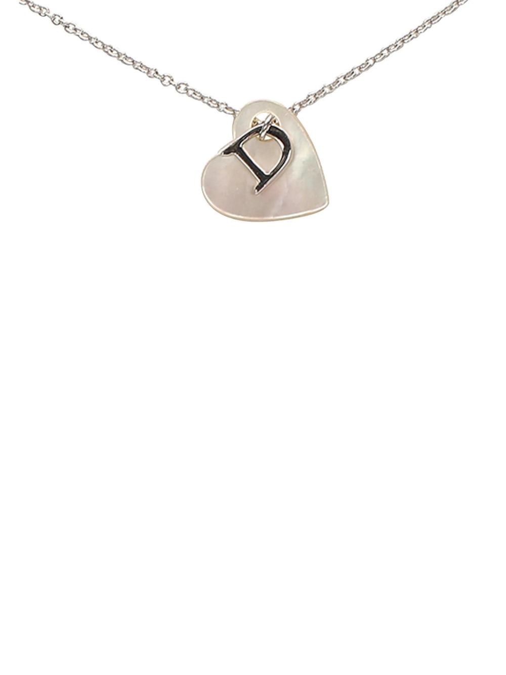 DIOR Pre-Loved Shell Heart Pendant –