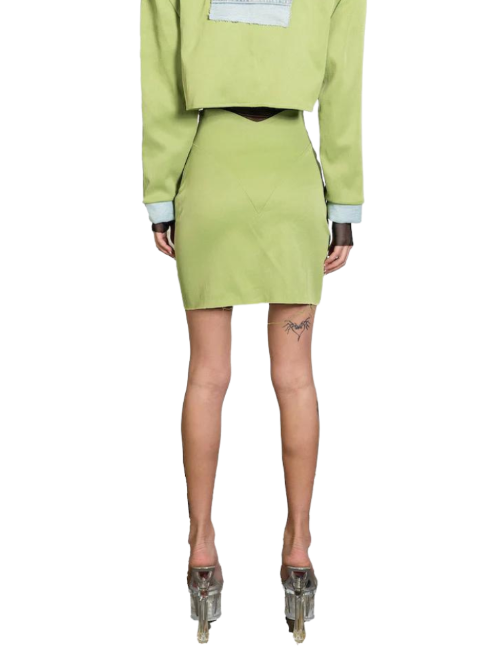 スカート SAMI MIRO VINTAGE WOMEN Butterfly Mini Skirt Green SAMI MIRO VINTAGE WOMEN Butterfly Mini Skirt Green