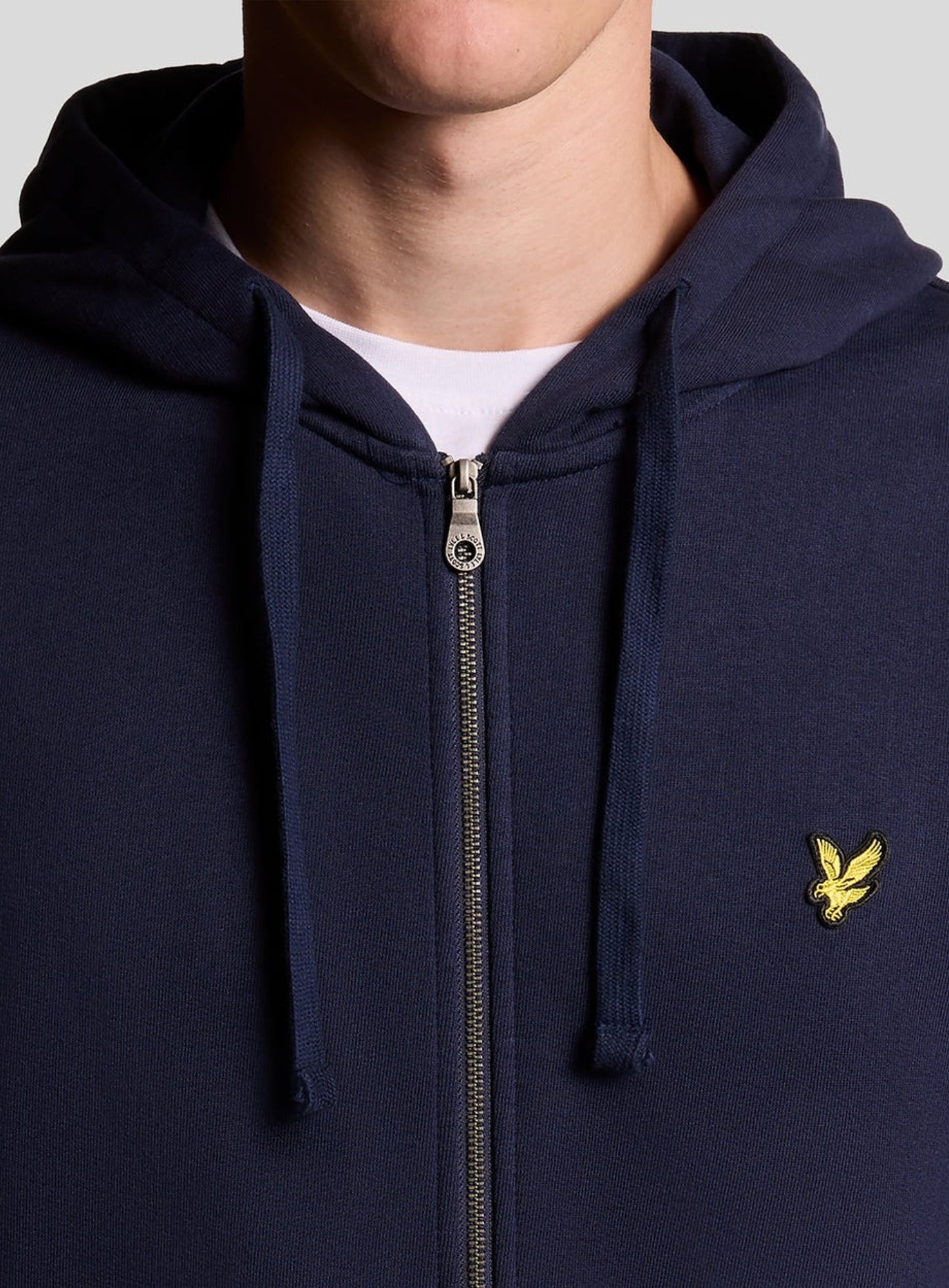 LYLE & SCOTT Loopback Cotton Full Zip Hoodie Navy