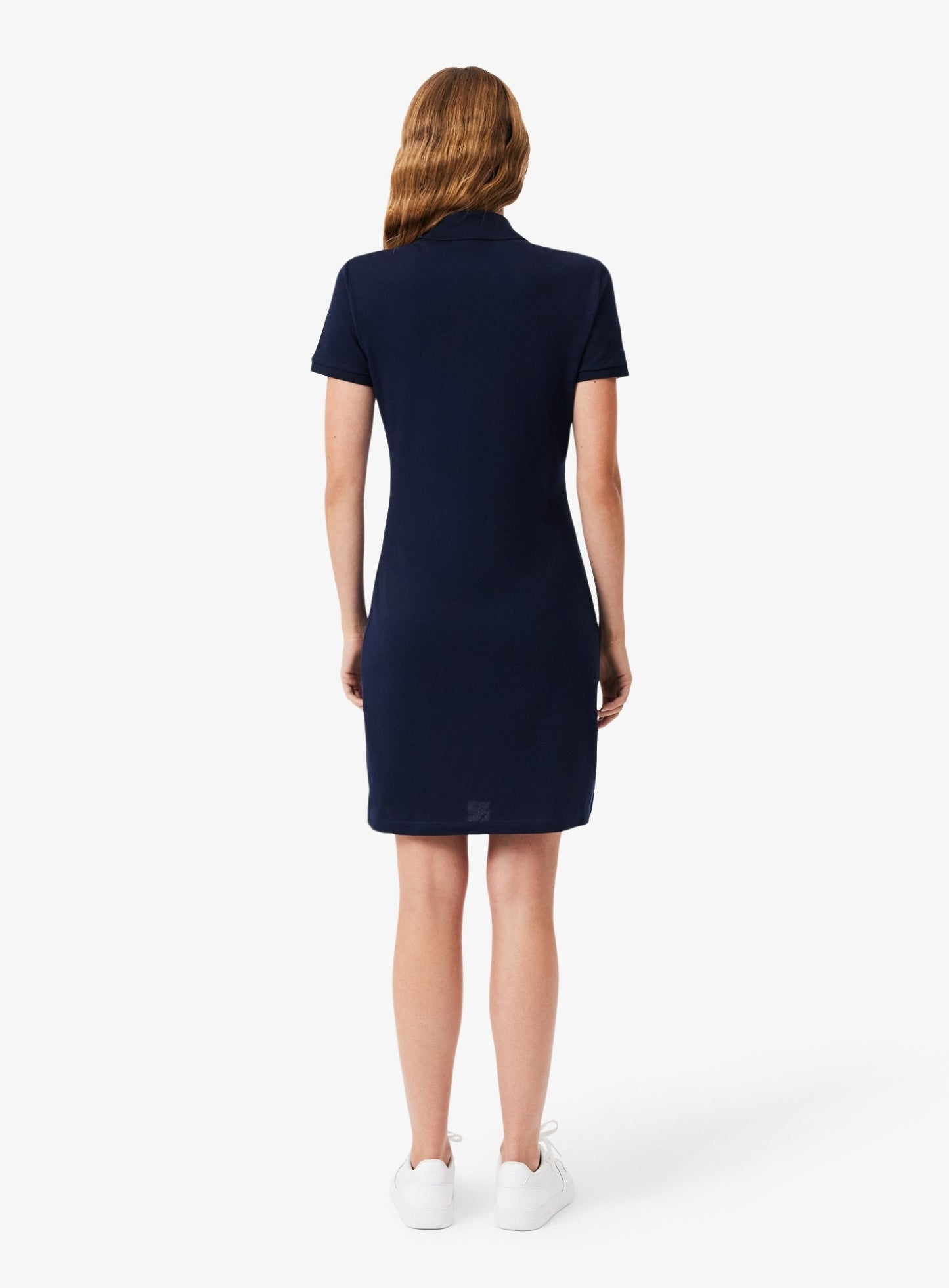 lacoste dress women Women's LIVE Monogram Patterned Jacquard Polo - Dresses & Skirts - New In 2026 feminine feel Lacoste Long Sleeveless Pleated Dress