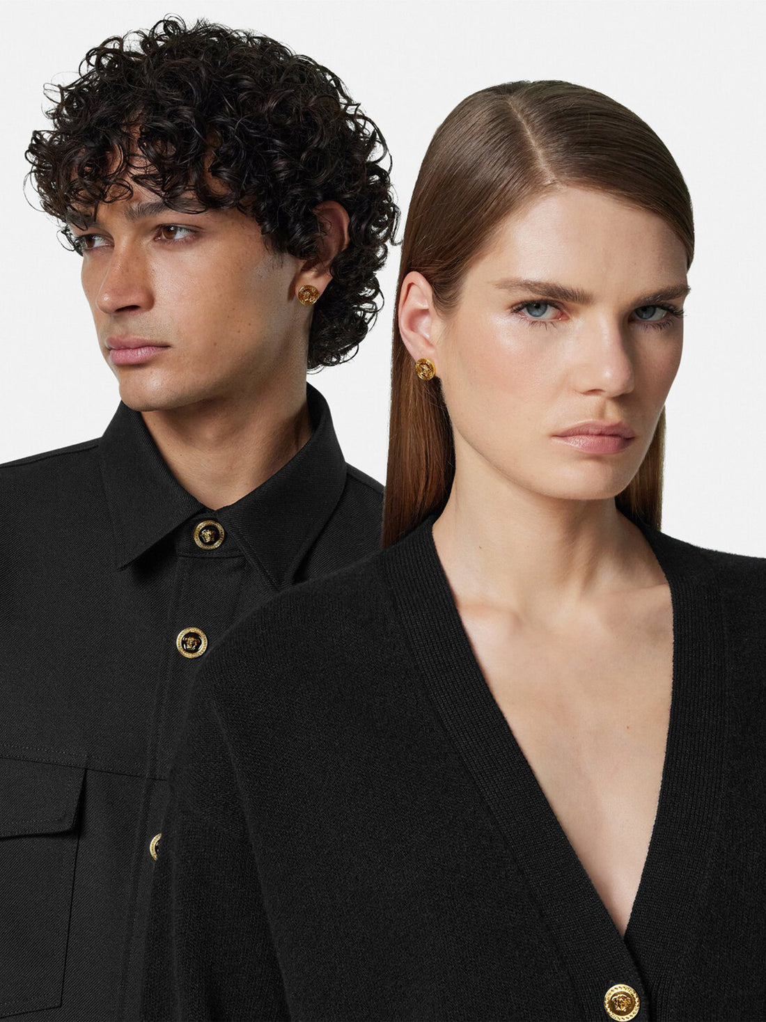 VERSACE WOMEN Medusa '95 Stud Earrings Gold