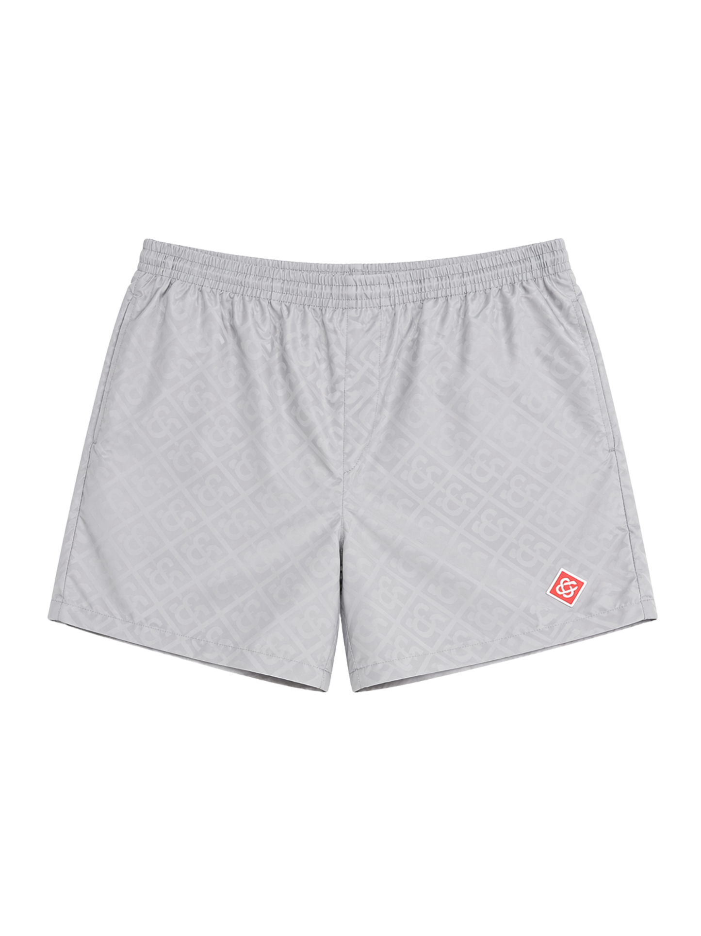 CASABLANCA Monogram Jacquard Swim Shorts Grey - MAISONDEFASHION.COM