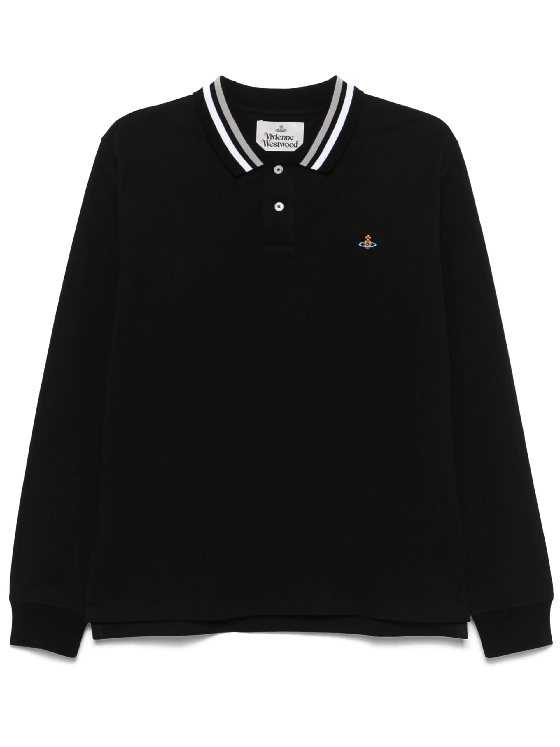 Tシャツ・カットソー Vivienne Westwood LONG-SLEEVED POLO SHIRT shop the latest Men's Black Vivienne Westwood Long Sleeve