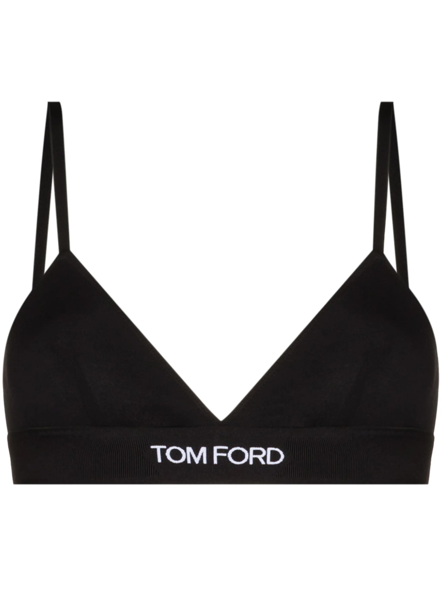 TOM FORD WOMEN Logo Waistband Bra Black - MAISONDEFASHION.COM