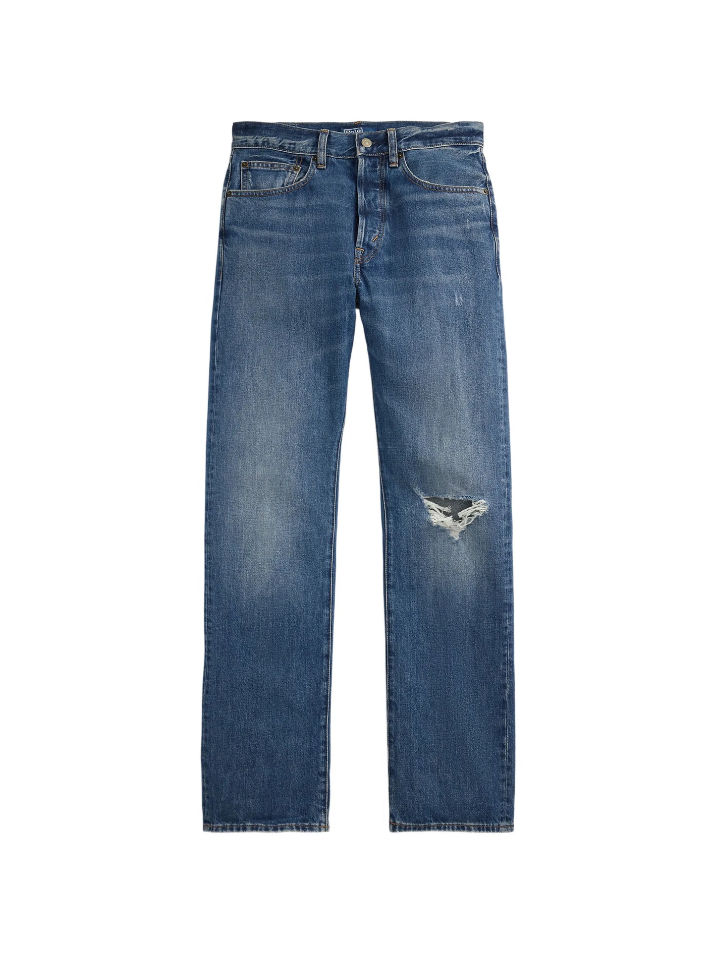 RALPH LAUREN WOMEN High-Rise Relaxed Straight Jeans Blue - MAISONDEFASHION.COM