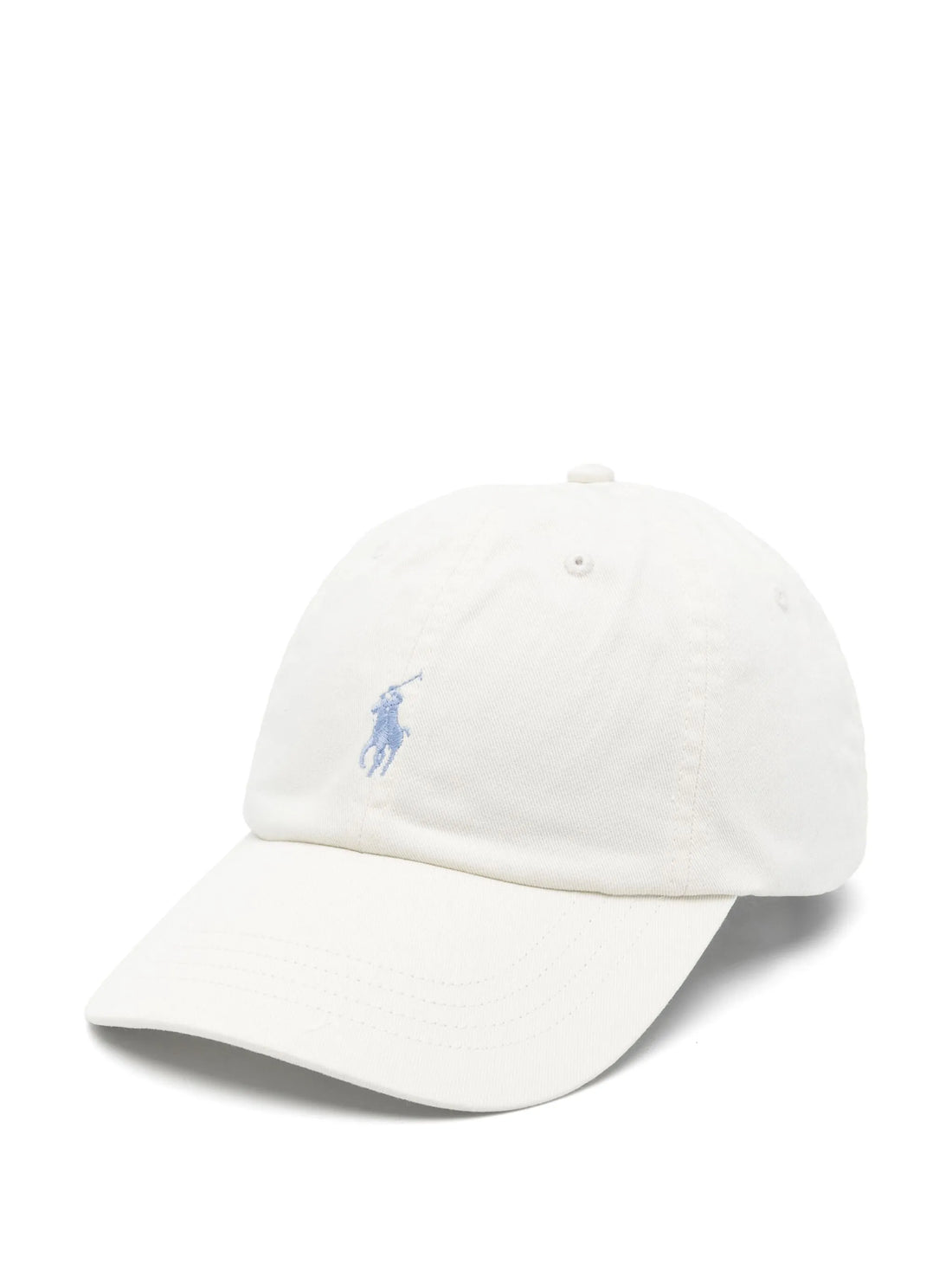 RALPH LAUREN WOMEN Polo Pony-motif Baseball Cap White - MAISONDEFASHION.COM