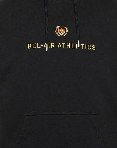 BEL-AIR ATHLETICS Academy Crest Hoodie Black - MAISONDEFASHION.COM