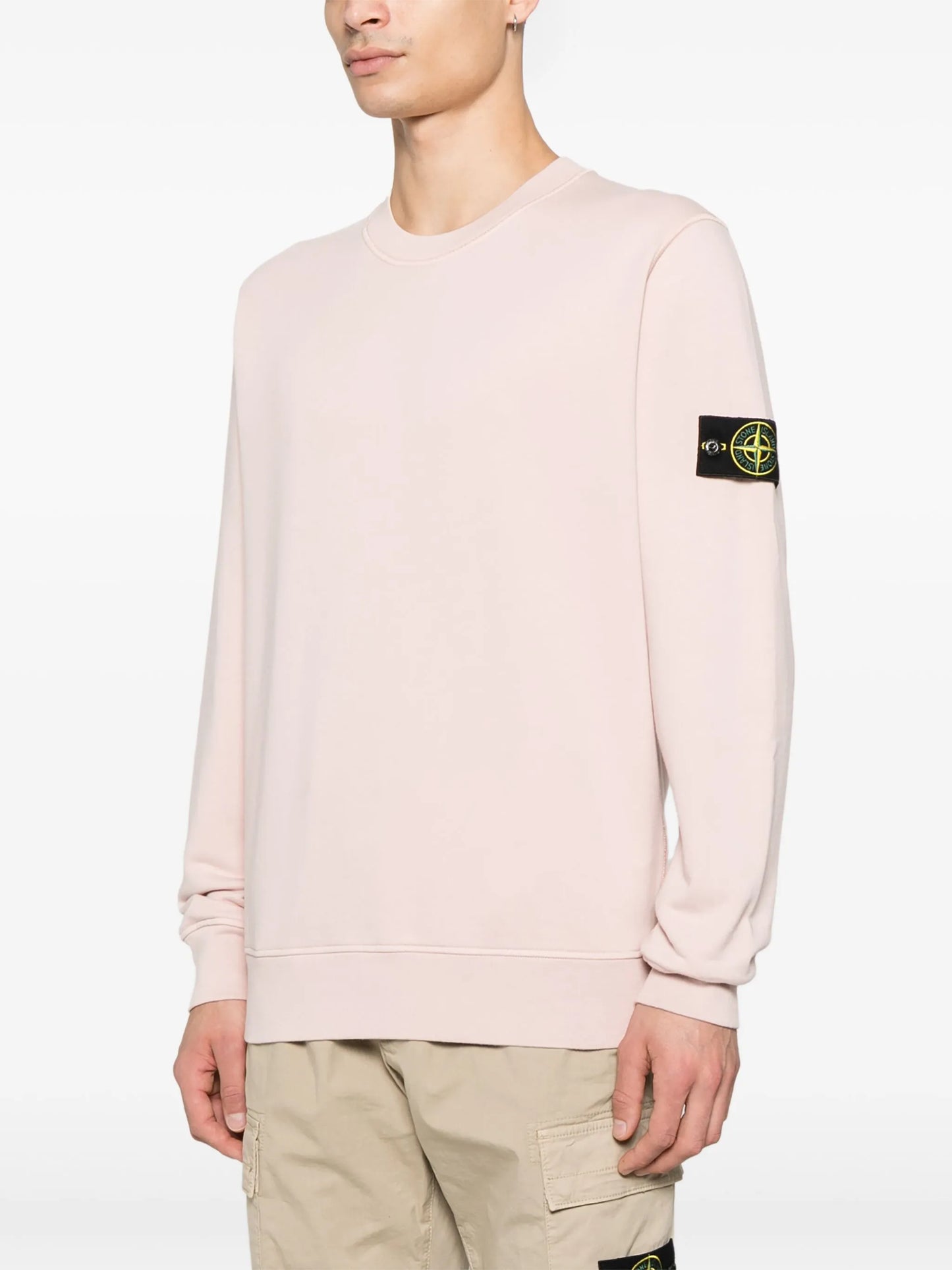 スウェット・トレーナー STONE Compass-badge Sweatshirt Light Pink STONE ISLAND Compass-badge Sweatshirt Light Pink