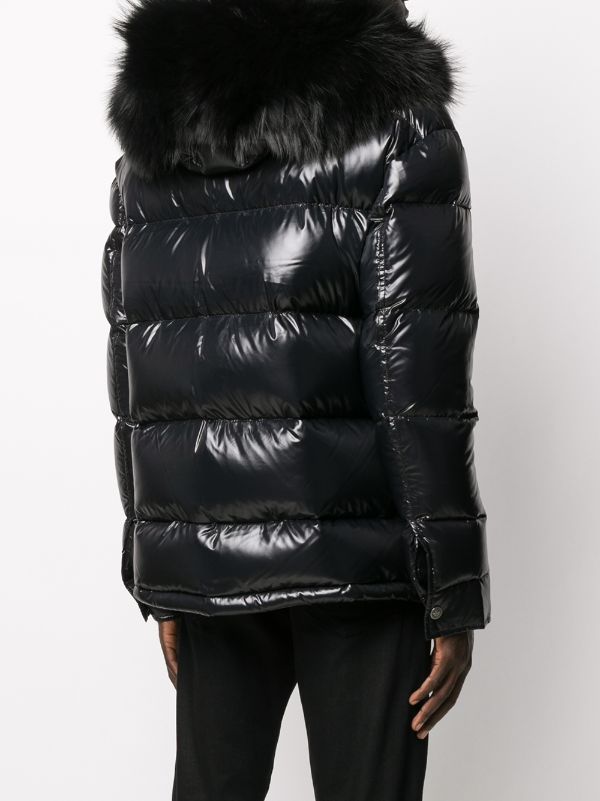 BALMAIN Fur Collar Down Coat Black – MAISONDEFASHION.COM