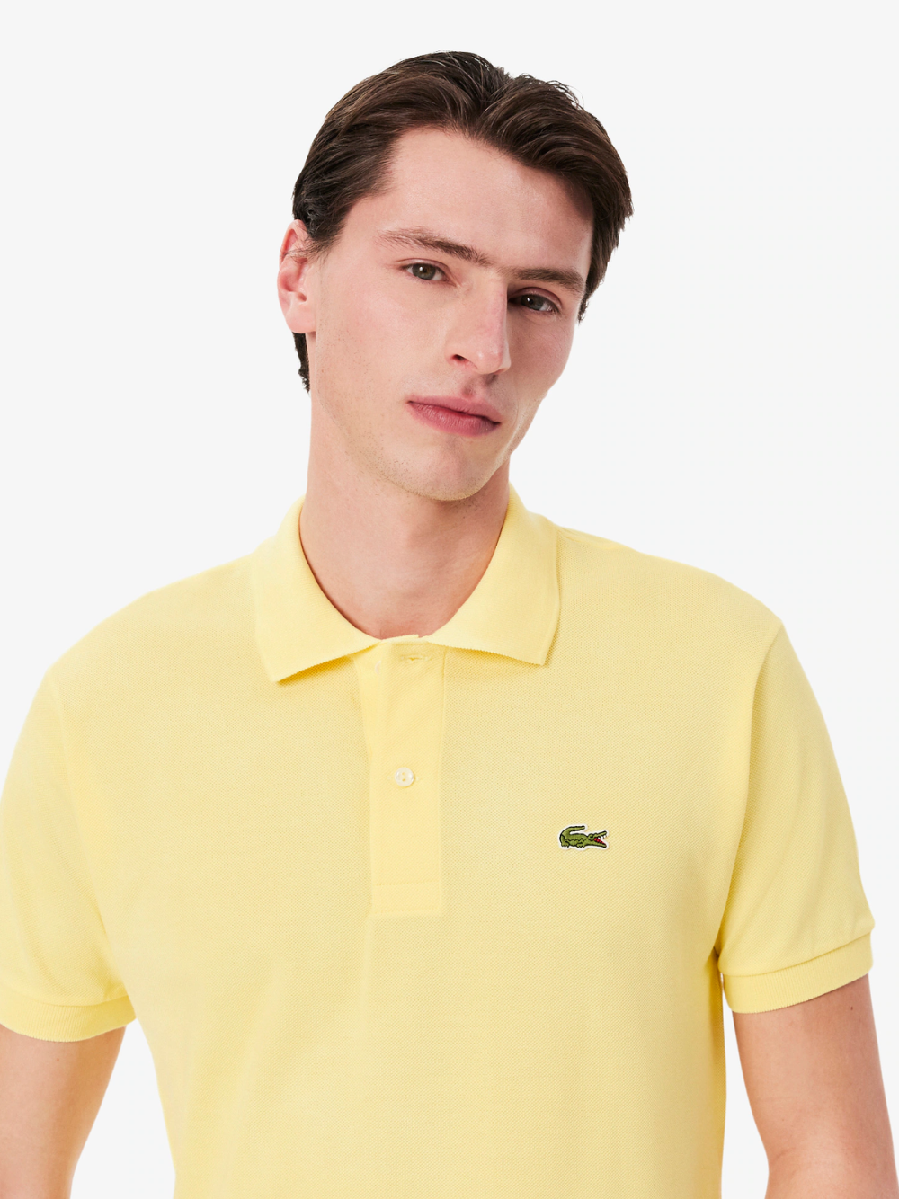 LACOSTE Classic Fit Original Polo Shirt Pastel Yellow