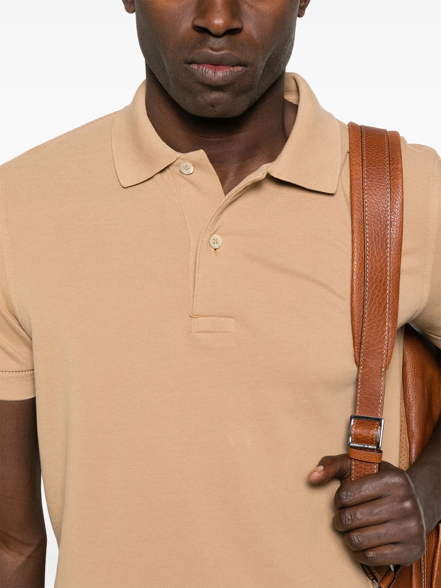 TOM FORD Cotton Polo Shirt Sand Beige – MAISONDEFASHION.COM TOM FORD Cotton Polo Shirt Sand Beige – MAISONDEFASHION.COM
