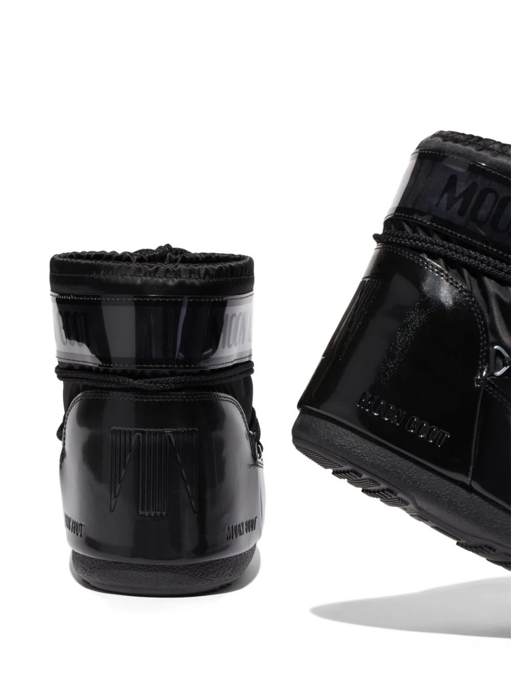 MOON BOOT UNISEX Icon Glance Low Boots Black - MAISONDEFASHION.COM