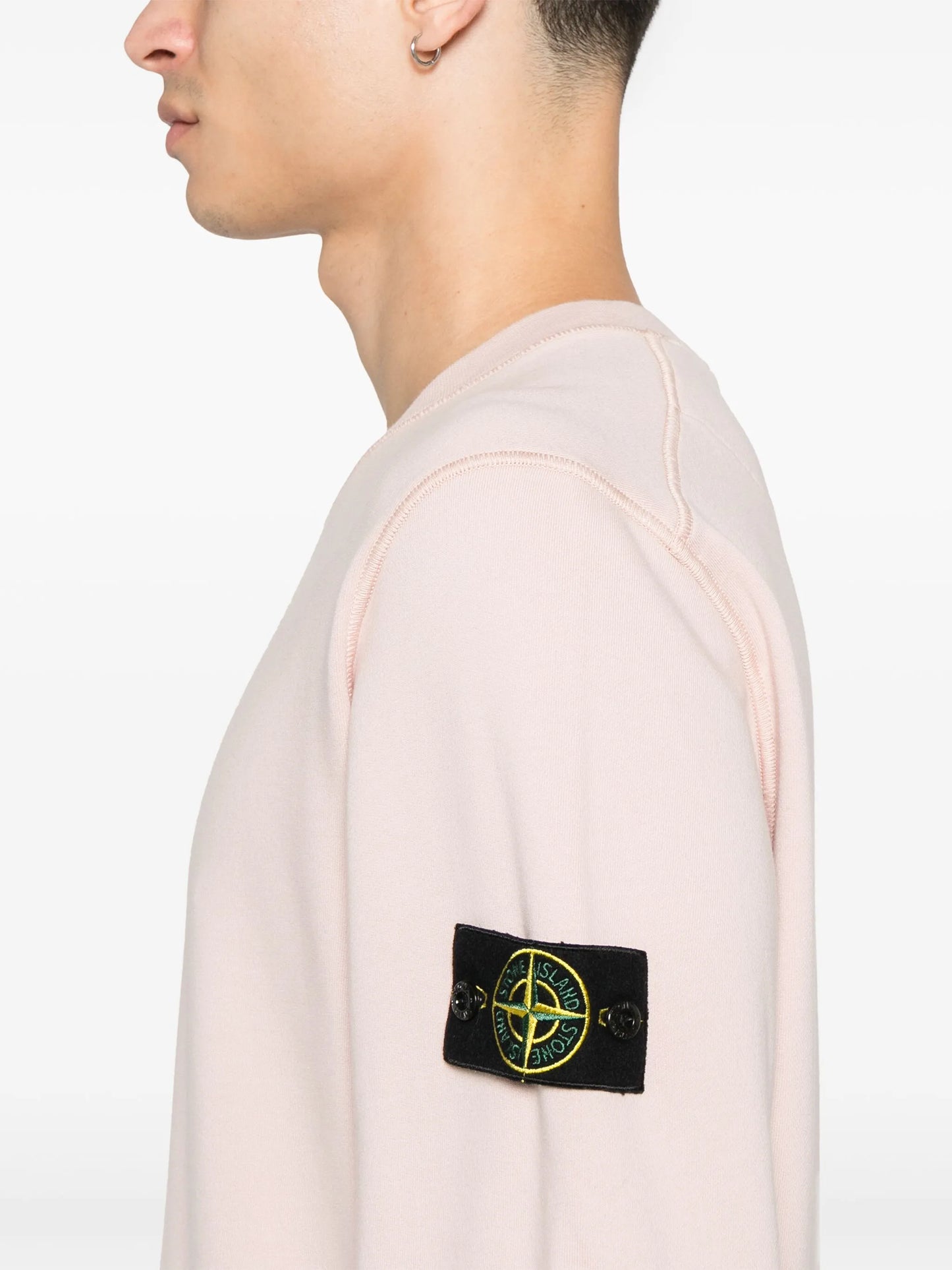 スウェット・トレーナー STONE  Compass-badge Sweatshirt Light Pink STONE ISLAND Compass-badge Sweatshirt Light Pink