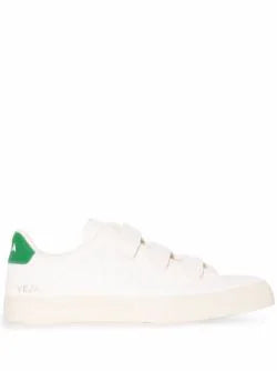 VEJA Recife Touch-Strap Sneakers White Green - MAISONDEFASHION.COM