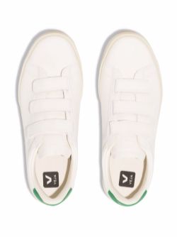 VEJA Recife Touch-Strap Sneakers White Green - MAISONDEFASHION.COM