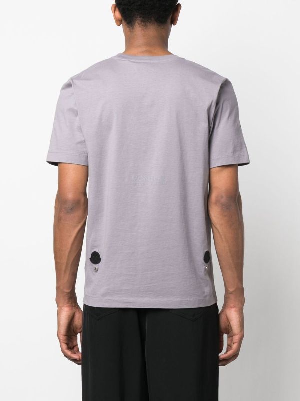 MONCLER GENIUS X 6 MONCLER 1017 ALYX 9SM Logo Print T-shirt Lilac - MAISONDEFASHION.COM