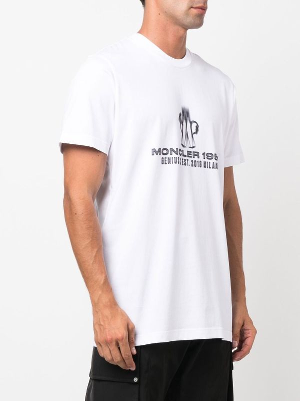 MONCLER GENIUS X 2 MONCLER 1952 Logo T-Shirt White - MAISONDEFASHION.COM