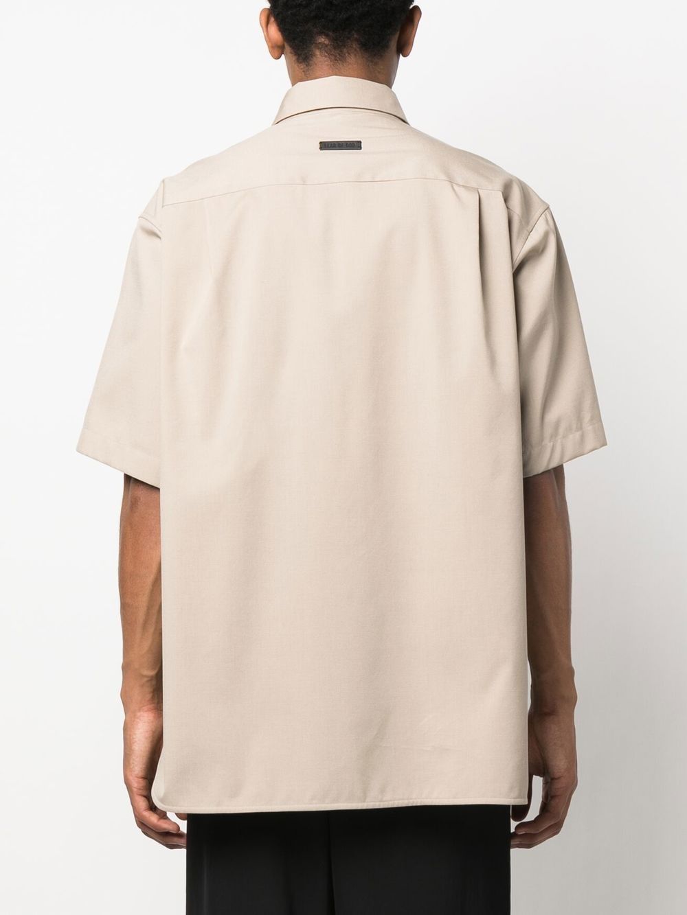 FEAR OF GOD Eternal Button Front Short Sleeves Shirt Beige - MAISONDEFASHION.COM
