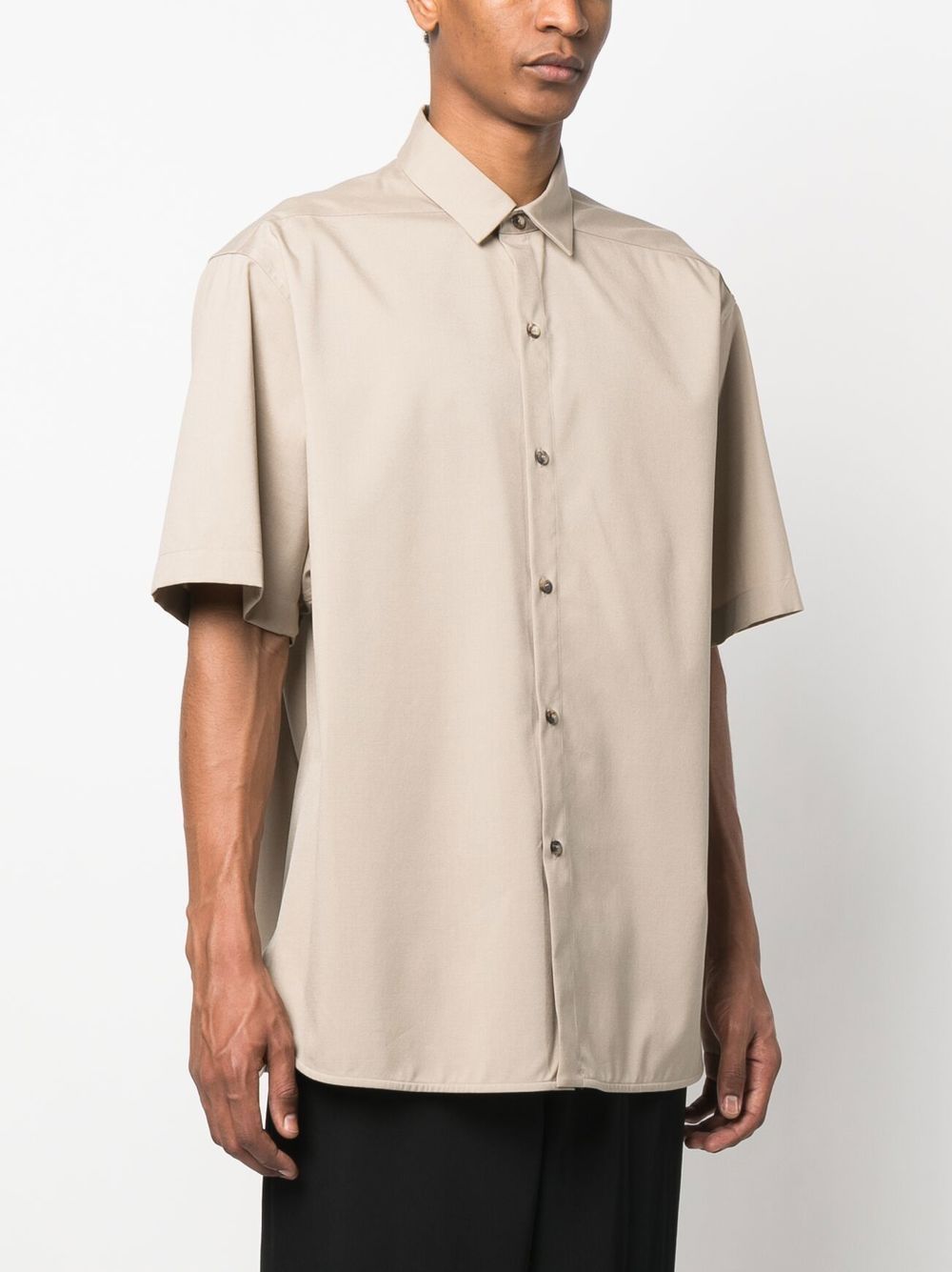 FEAR OF GOD Eternal Button Front Short Sleeves Shirt Beige - MAISONDEFASHION.COM