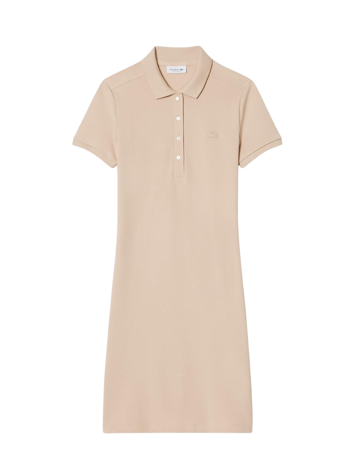LACOSTE WOMEN Slim Fit Stretch Mini Piqué Polo Dress Beige –  MAISONDEFASHION.COM