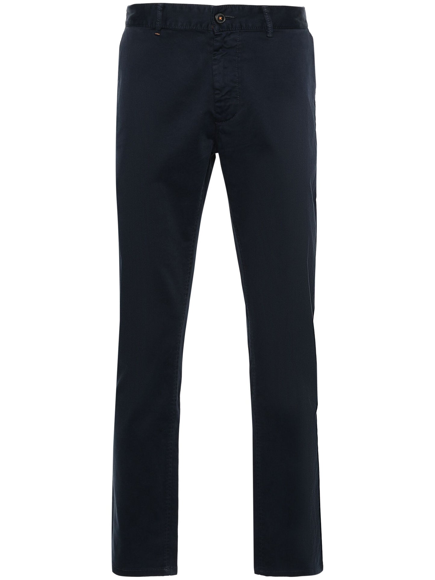 BOSS Slim Fit Stretch Cotton Chinos Dark Blue - MAISONDEFASHION.COM