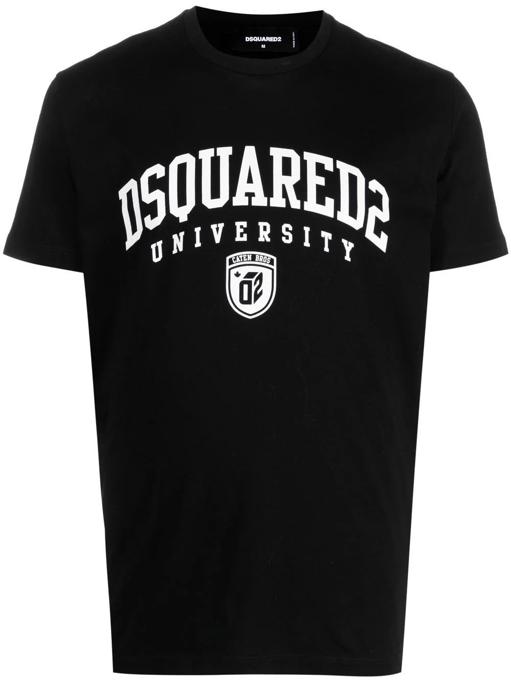 DSQUARED2 University Print Cool T-Shirt Black - MAISONDEFASHION.COM