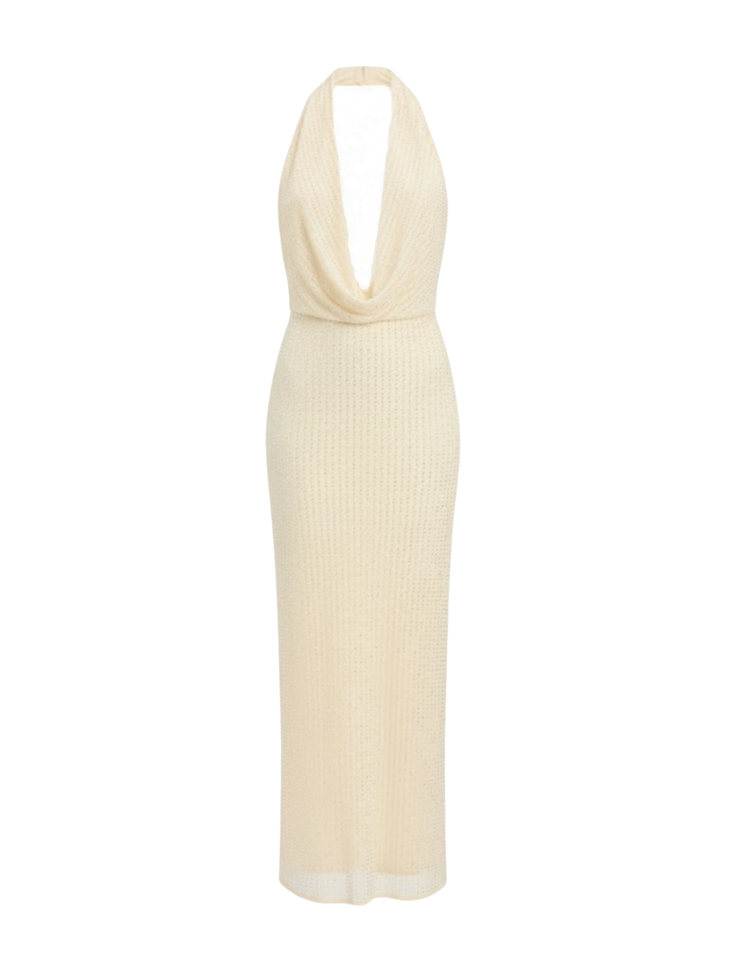 fitted lace wedding dress BARDOT WOMEN Nola Sequin Cowl Maxi Dress Buttercup – MAISONDEFASHION.COM