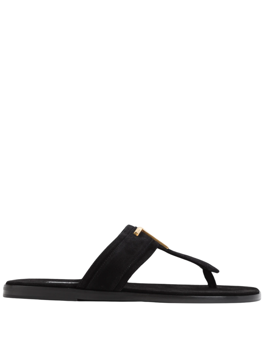 TOM FORD Calf Leather Sandals Black - MAISONDEFASHION.COM