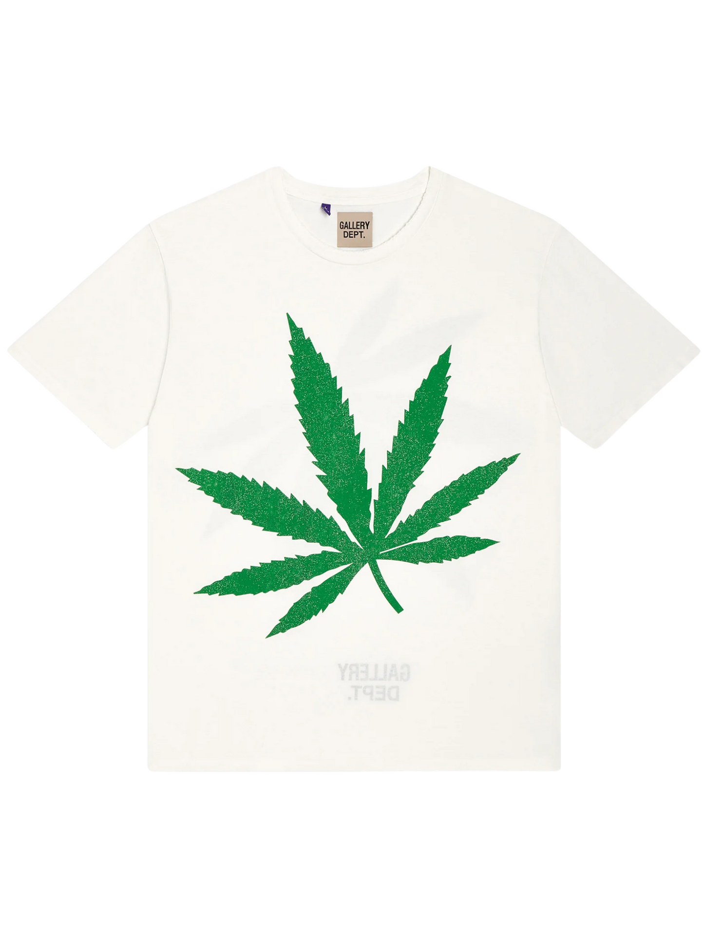 GALLERY DEPT. Weed T-shirt Light Archival White - MAISONDEFASHION.COM