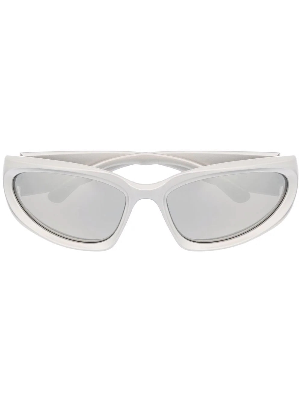 BALENCIAGA UNISEX Swift Oval Sunglasses Silver BALENCIAGA UNISEX Swift Oval Sunglasses Silver