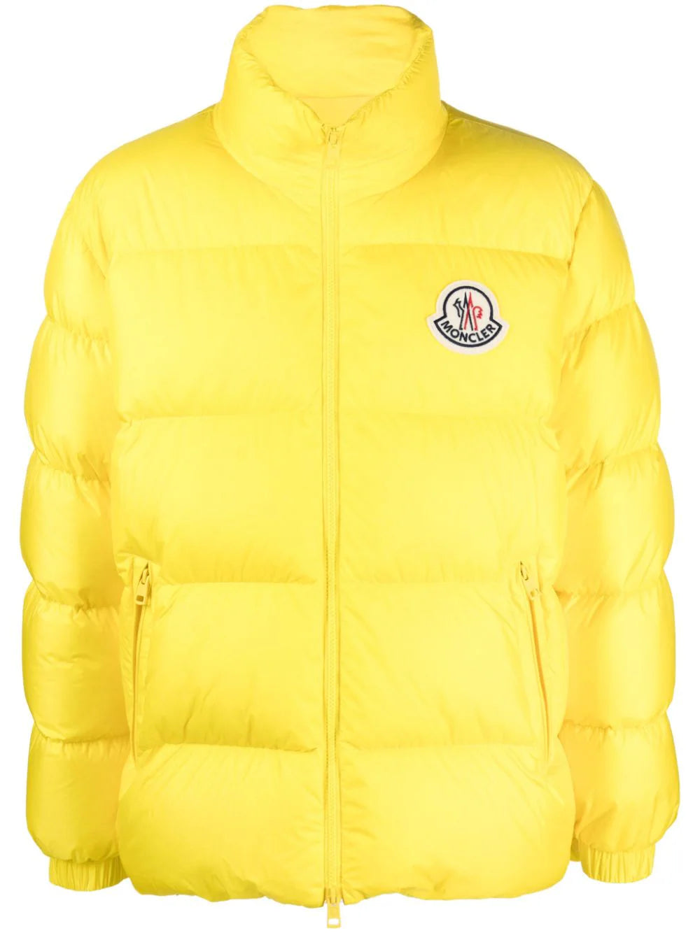 MONCLER Citala Padded Logo Jacket Yellow MAISONDEFASHION.COM