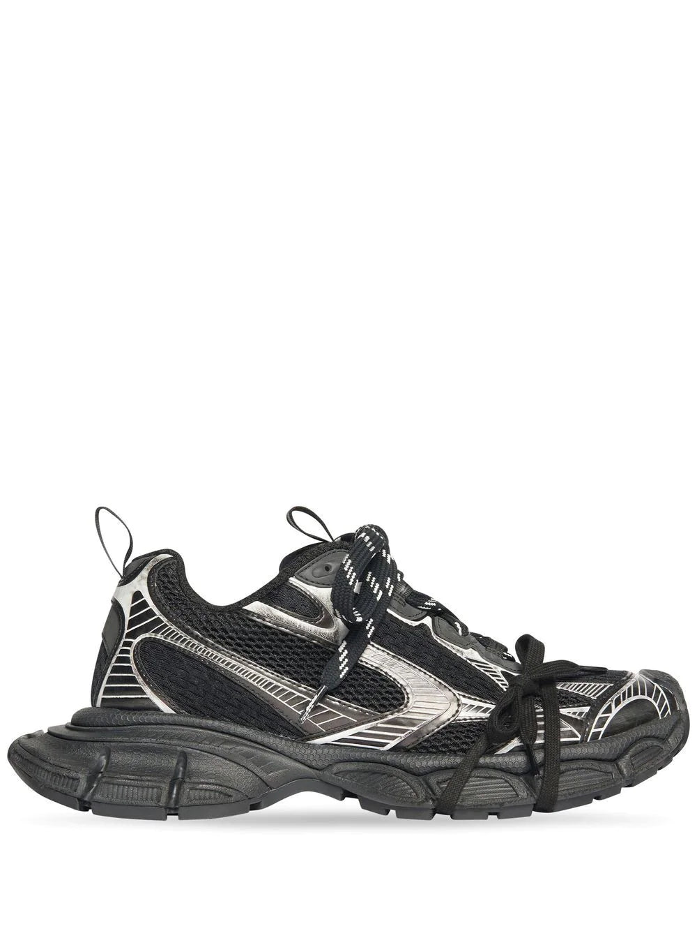 BALENCIAGA 3XL Mesh Sneakers Black/White - MAISONDEFASHION.COM